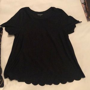 Top shop Scallop black shirt